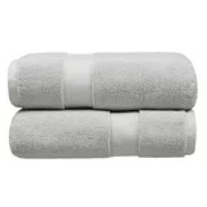 Hotel Style Luxury Egyptian Cotton Bath Towels 2-Pack Silver
